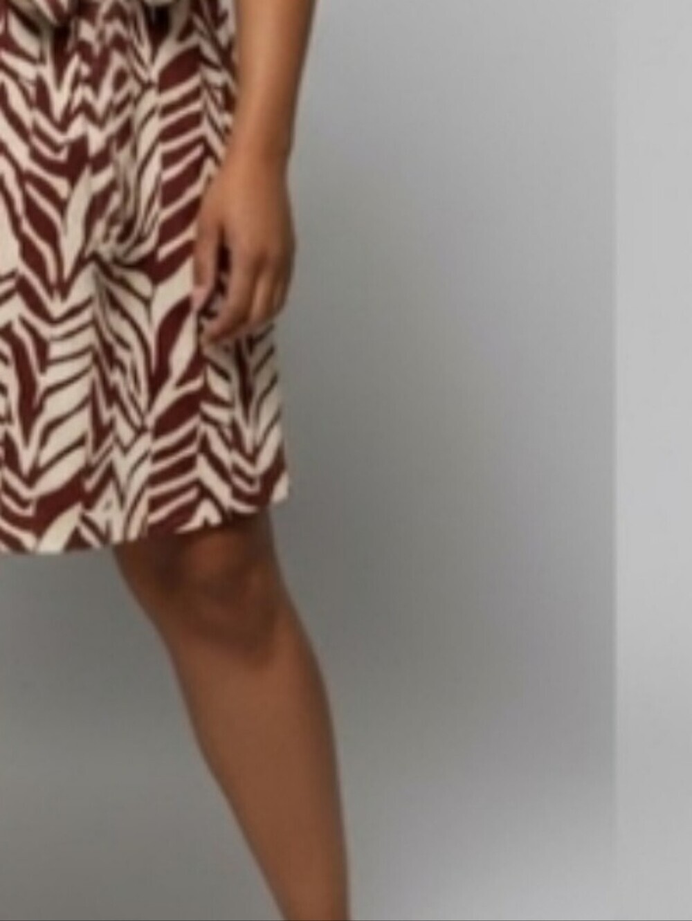 Zebra Print Milkmaid Dress